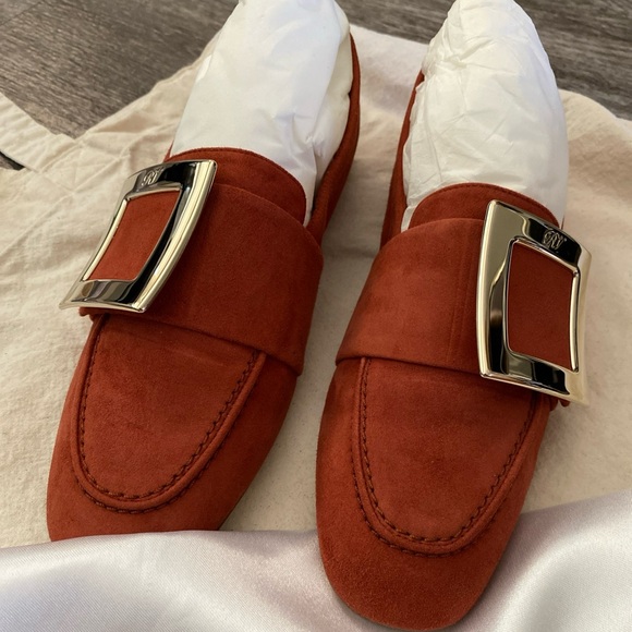 ROGER VIVIER Sue Suede Loafer size 35 1/2 - Picture 2 of 5